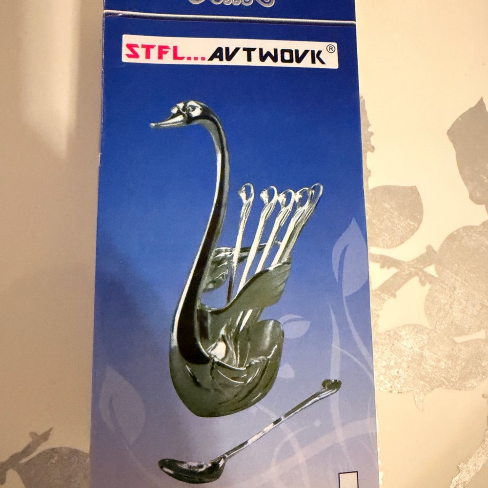 Golden Swan coffee stir spoon set NEW.